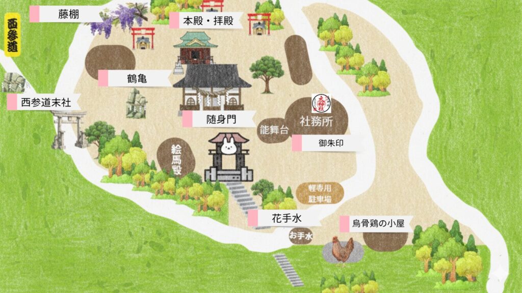 阿智神社 境内図