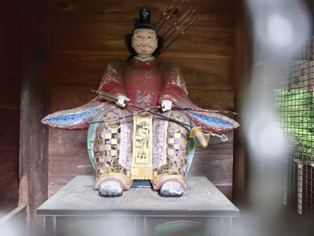 木山神社 随身門の左大臣像