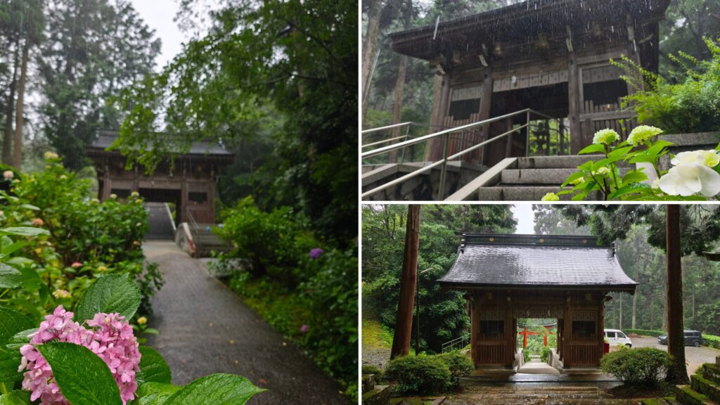 木山神社の立派な随身門