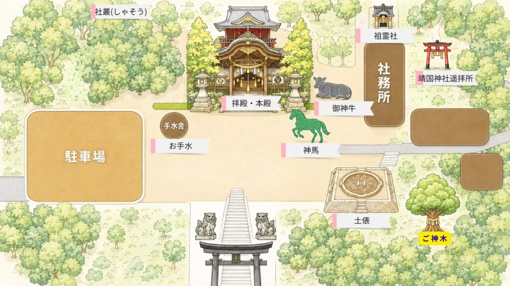 大津神社 境内マップ