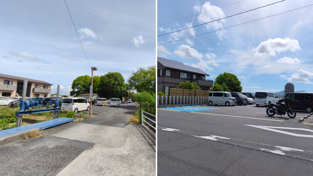 藤田神社 道路向かいの駐車場