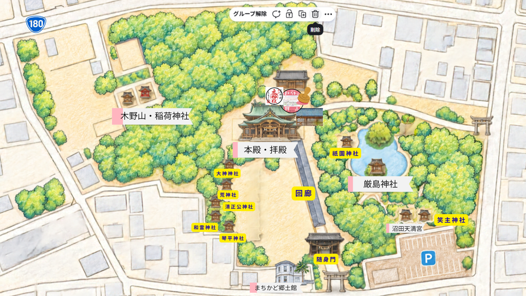 総社宮 境内マップ