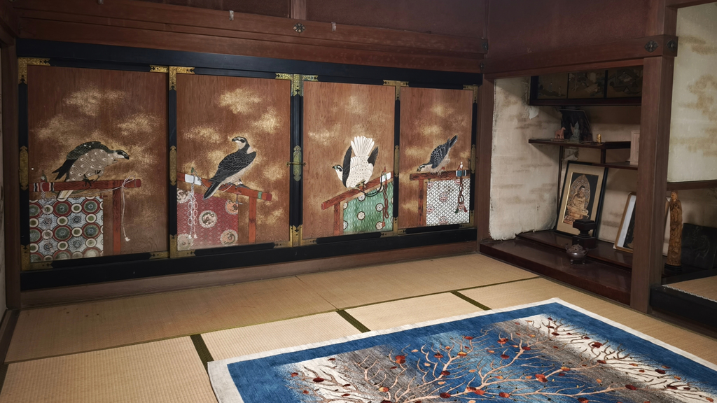 金山寺 書院の鷹の図